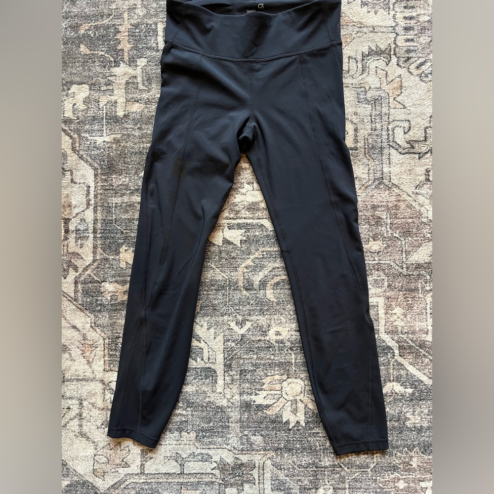 GAP‎ Fit Sculpt Compression Black Athletic Leggings Size Medium